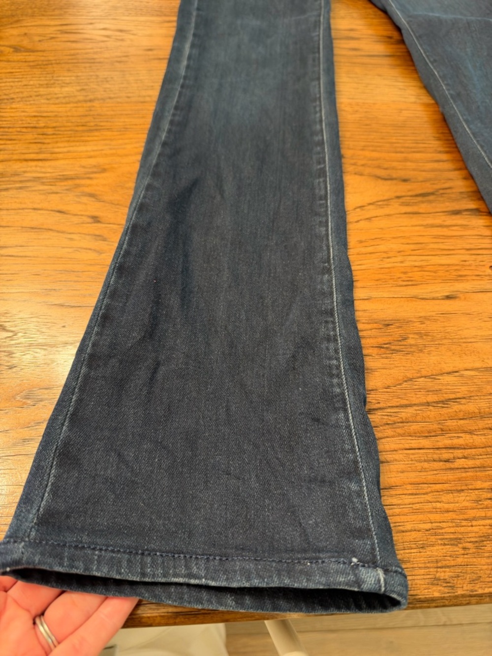 Pilcro Anthropologie Dark Wash Bootcut Straight Jeans Size 26 French Girl Chic - Picture 3 of 15